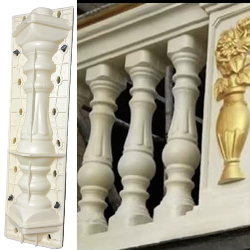 Vorgefertigte ABS-Balkonform, Betonbalustradenform, Betonschalung für den Außenbereich, Heimwerker, einfache Installation und wiederverwendbares Design (Stil 12)