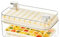 Bandeja para Hielo - Cubiteras para hielo 23 x 14 x 11 cm - Plástico - Fácil Presión para Retirar y Almacenar los Cubos de Hielo - Ideal para Cócteles, Bebidas, Café (Blanco Leche)