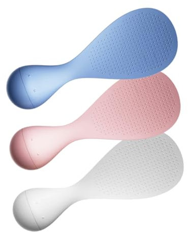 Gatuida 3piezas Cuchara Espátula Antiadherente Para Olla Arrocera Resistente Al Calor Utensilio Vertical Para Servir y Cocinar