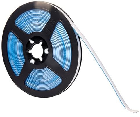 Azushwer 6 m Mildewproof Gap Tape, Decorative Sealing Tape Self Adhesive Sealant Tape Ceramic Strips Bathroom Caulk Tape for Bathtub Bathroom Toilet Kitchen(W:7.5MM) (White)