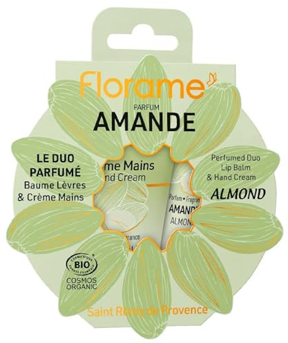 Florame Le Duo Duftende Mandel Lippenbalsam 15 ml + Handcreme 30 ml Bio