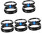 FOMIYES 5 Sätze Ringe Für Schwarze Blaue Zirkonia Eheringe Versprechen Ringe Für Damen Herren Hochwertige Finger Schmuckstücke Für Verlobung Hochzeit Männer Frauen 2 Stück * 5