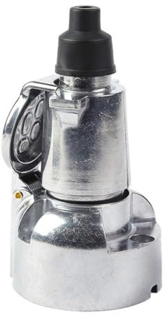 STRAFBRG Enchufe De Remolque De 7 Pines, Aleación De Aluminio Y Metal, Adaptador Redondo De 12V, Conectores De Luces De Coche For Barcos, Camiones Y Caravanas,Inoxidable