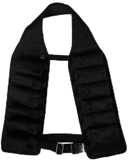 GARVALON Ceinture Porte-bière en Tissu Oxford Noir, Réglable et Grosse Capacité, Accessoire pour Barbecue, Camping et Randonnées en Plein Air, Ceinture Pratique pour Hommes et Sorties
