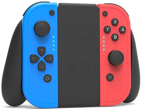 Vinkarpe Manette de Switch, L/R Manettes Compatible avec Switch/OLED/Lite avec Gyroscope à 6 Axes, Double Vibration, Capture d'écran Fonction