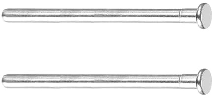 TA-VIGOR 4 Inch Door Hinge Pins, Removable Door Hinge Interior Hinge Security Pins Replacement for Wood Residential Door, Silver 2 Pack