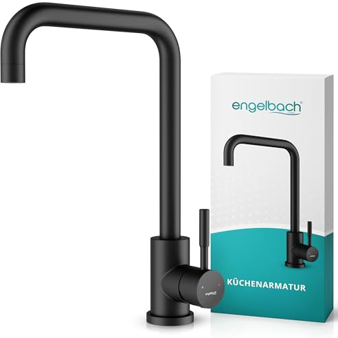 Engelbach® Wasserhahn Küche - 360° Schwenkbare Küchenarmatur, 304 Edelstahl