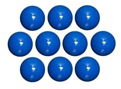 MAUL Magnetkugeln 10er Set blau bruchsicher Starke Haftung | schnell greifbare Notizen, angenehmes Handling durch Rundform, lackierte Oberfläche, 10 Stück für Büro Schule Zuhause