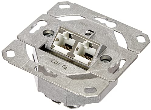 Gira 245200 Netzwerkdose 2-fach Cat.6A IEEE 802.3an Unterputz Einsatz
