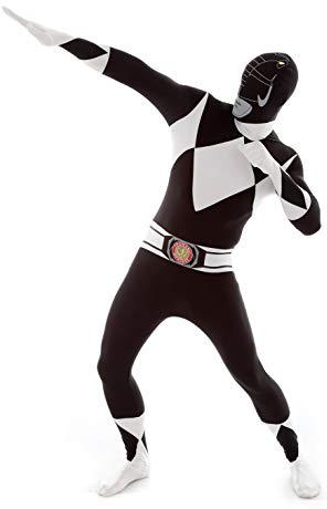 Morphsuits Disfraz de Power Rangers para hombre, talla L, color negro