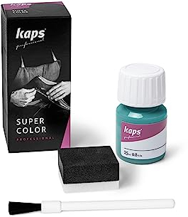 KAPS Super Color – Teinture pour Cuir Naturel – Matières Synthétiques et Textiles – 25 ml – Plusieurs couleurs, Turqoise 165