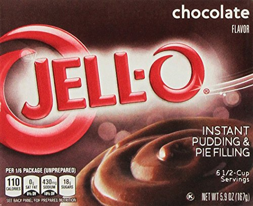 Jell-o Chocolate Instant Pudding & Pie Filling, 5.9 oz (Pack of 4)