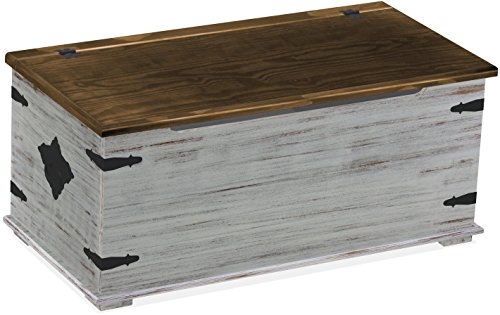 Truhe Shabby Platte Eiche Rio Classico Aufbewahrung Holz Pinie Massivholz Echtholz Farbe wählbar Brasilmöbel