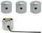 4x Poti Potiknöpfe Kontrolle Knob (19x18mm), Silber