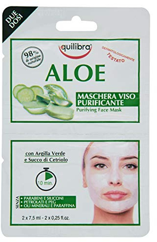 Equilibra Mask Face Aloe Purif 2x 7,5ml
