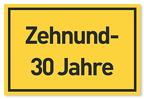 Gentle North 40 Geburtstag Schild für Männer und Frauen - Deko Geschenke Schild zum 40 Geburtstag - 30 x 20 cm Kunststoff