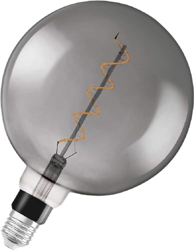 OSRAM LED Vintage Edition 1906, Sockel: E27, Nicht Dimmbar, Warmweiß, Rauchglas Optik, Rauchfarbiges Glas