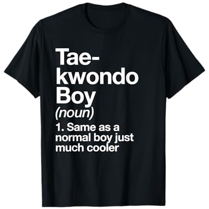 Taekwondo Boy Definition Funny Martial Arts Sports T-Shirt