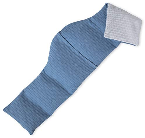 Cuscino di semi di ciliegio Amilian circa 75 x 15cm Cuscino di semi di ciliegio per i bambini Adulti ideale come cuscino da massaggio cuscino freddo Cialde Grigio blu scuro