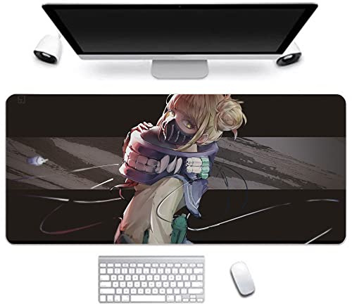 Jilijia My Hero Academia Mouse Mat - Non-slip Rubber Base Waterproof Smooth Durable Stitched Edges Mousepads for Computer, Laptop, Desk(MHA Gaming Mouse Pad, 800 * 300MM)