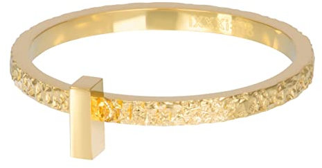 iXXXi Füllring ABSTRACT RECTANGLE gold - 2 mm Größe 19