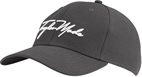 TaylorMade Herren TM23 Script Seeker Golf Cap Baseballkappe, Charcoal, Einheitsgröße