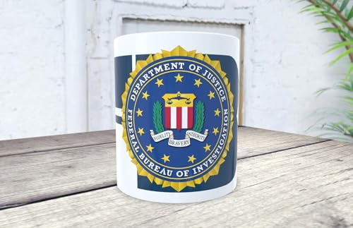 Genérico Tasse FBI - Federal Bureau of Investigation - Ein ideales Geschenk für jeden Liebhaber von Verschwörungen und Popkultur.