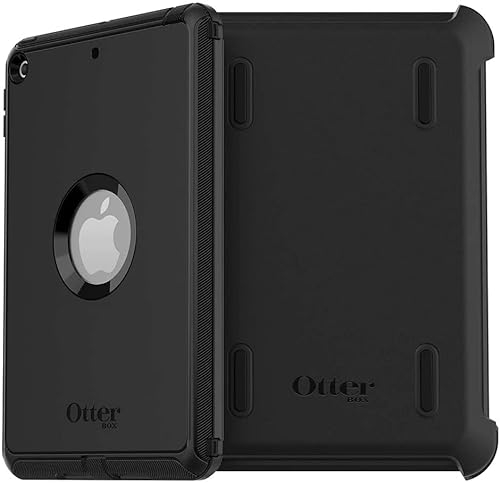 OtterBox Defender Series iPad Mini 5th Gen Case - Non-Retail Packaging - Black, Built-in Screen Protector, Port Covers, Stand