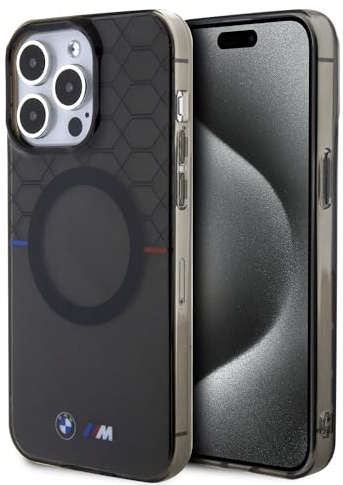 CG MOBILE BMW BMHMP15XHGPK Hülle für iPhone 15 Pro Max 6.7 Grau hardcase Pattern