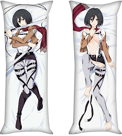 Ferne Attack On Ti-tan Bedruckt Kopfkissenbezug, Dekorative Kissenhülle mit Reißverschluss, Modern Gemütlich Indoor Kissenbezüge für Wohnzimmer Deko-Multicolor 3||50 * 160cm