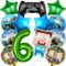 Pixel Luftballon Geburtstagsdeko 6 Jahre, 13 Stück Miner Gamer Kindergeburtstag Mitgebsel Jungen 6, Luftballon Geburtstag 6 Jahre Jungen Gamer Luftballon Deko Geburtstag Party Mitgebsel Luftballon