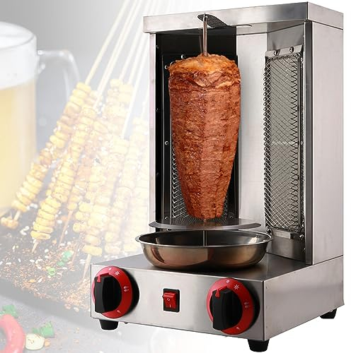 MLYYYDSS Máquina eléctrica 3000 W Capacidad máxima Gas Vertical Carne Asador Giratorio Doner Kebab Parrilla Gyro Horno