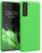 kwmobile Cover per Samsung Galaxy S21 Custodia - Back Case per Smartphone in Silicone TPU - Protezione Gommata - verde lime