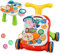 2 in 1 Lauflernhilfe zum Sitzen und Stehen für 12-36 Monate Baby, Laufwagen für Baby, Activity Center, Abnehmbare Spielplatte, Baby Walker Regulierbarer Geschwindigkeit, Baby Musikspielzeug, Grün