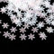 lafo Pack of 600 Snowflakes Decoration Confetti, Schneeflocken Deko Konfetti, Eiskönigin Geburtstagsdeko, Kunstschnee Deko, Glitzerdeko, Glitzer-Winterdekoration, Streudeko(White)