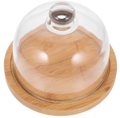 Gatuida Cake Stand with Dome Lid: Glass Cake Dome Plate Cover Dessert Tray for Snack Display Serving Platter for Party Wedding Baby Shower and Restaurant