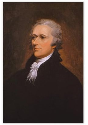 SANWYA Alexander Hamilton Portrait-Leinwand-Poster, Wandkunst, Dekordruck, Bild Gemälde für Wohnzimmer, Schlafzimmer, Dekoration, ungerahmt, 30 x 45 cm