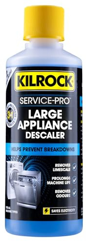 Kilrock Service Pro Large Appliance Descaler 400ml - Removes Limescale and Odours - Prolongs Machine Life - Helps Prevents Breakdowns - For Use on Dishwashers and Washing Machines