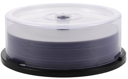 Abaodam 25 Stück Packung Beschreibbare DVD-r Rohlinge mit Hoher Speicherkapazität Kunststoffmaterial für Zuhause und Büro zum Aufnehmen von Musik und Videos