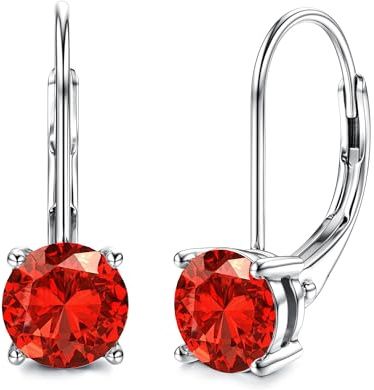 DOCHAIS Moissanite Ohrringe Silber 925 Damen Goldfarben Tropfen Ohrringe | Hypoallergene Weißgold Hängende Moissanite Creolen Schmuck Für Frauen Valentinstag Geburtstag Geschenk 0.5ct-1.0ct, Geschenk
