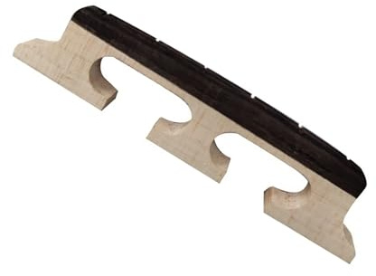 Ponte per banjo standard a 3 piedi, in legno, per accessori banjo a 4/5/6 corde, migliora la proiezione del suono e la stabilità, migliora la risonanza acustica