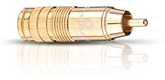 Oehlbach CJG 66 Cinch-Stecker für Kabelquerschnitt bis 11,0 mm Gold