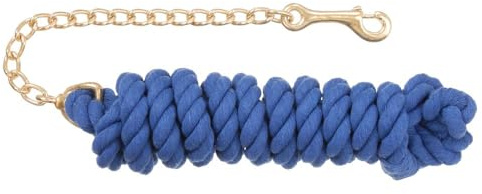 Tough1 Braided Cotton Lead with Chain - Royal Blue