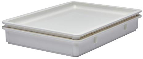 Cambro DBC1826P148 White 18 x 26 Dough Box Cover | Airtight seal protects ingredients from exposure, while dishwasher-safe polycarbonate construction ensures easy cleanup.