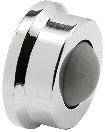 Prime-Line J 4724 Door Wall Stop, 1 In., Rubber Bumper, Polished Chrome (Single Pack)