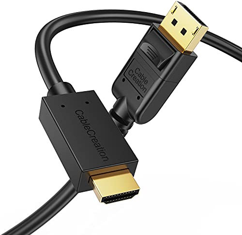 Active DP to HDMI, CableCreation 6 Feet DisplayPort to HDMI Cable, Support Eyefinity Multi-screen, 4K & 3D Audio/Video Converter, 1.83M / Black