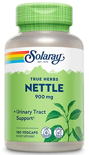 SOLARAY Nettle Leaf 450mg Healthy Kidney, Urinary & Prostate Support Traditional Use for Healthy Allergy Response & Respiratory Wellness 180 CT