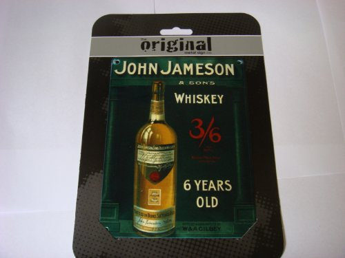 JOHN JAMESON & SONS 6 YEAR OLD WHISKEY MINI METAL SIGN 8 X 6