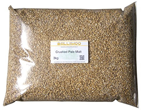 BALLIIHOO 3kg Pack Of Crushed Pale Malt - Maris Otter