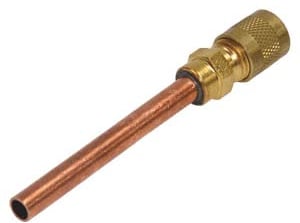 TUBE DE CHARGE CUIVRE AVEC VANNE SCHRADE pour REFRIGERATEUR BRANDT - 93X5173